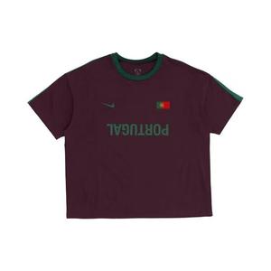 Футболки с коротким рукавом Cactus Jack by Travis Scott x Nike Portugal Total 90 Tee 'Бургунди'
