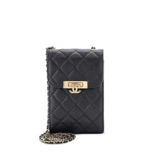 Сумка через плечо Quilted Caviar Golden Class Phone Holder