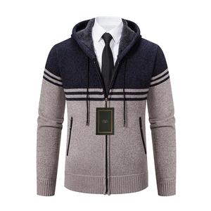Вязаная куртка с капюшоном Color Block HZYX228-6959