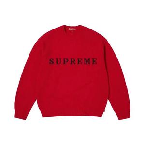 Свитера Supreme Contrast Logo Sweater 'Red'