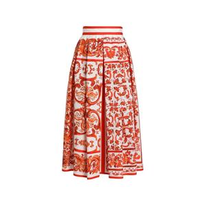 Юбка с принтом Majolica и складками