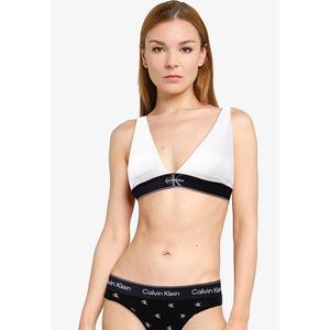 Треугольный бралетт с графическим монограммой из микрофибры - Calvin Klein Underwear