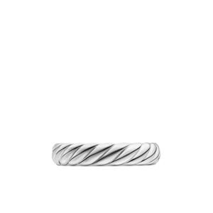 Кольцо Sculpted Cable из белого золота (4.6 мм)