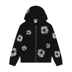 Худи Swarovski Wreath Black на молнии