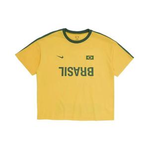 Футболки с коротким рукавом Cactus Jack by Travis Scott x Nike Brasil Total 90 Tee 'Black'