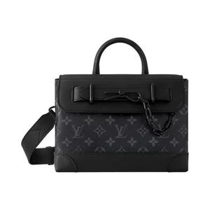 Сумки через плечо Louis Vuitton Steamer PM 'Черный монограммный холст Eclipse'