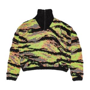 Свитера ERL Jacquard Tiger Sweater 'Green Rave Camo'