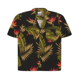 Рубашки на пуговицах Rhude Snap Hawiian Shirt 'Black/Green'