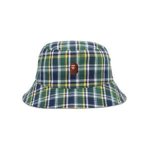 Панамы BAPE Mini Check Bucket Hat 'Green'