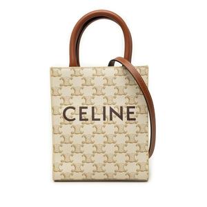 Сумка-сэтчел Mini Triomphe Coated Canvas Vertical Cabas (2023 год)