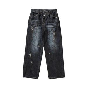 Джинсы Thug Club Burn Down Denim Pants 'Синий'