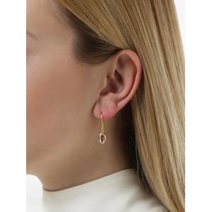 Серьги Herkimer из желтого золота с бриллиантами
