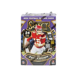 Спортивные карточки 2025 Panini Select Football Blaster Box (Red & Blue Prizms)