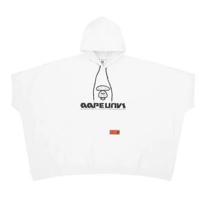 Худи AAPE Moonface Short Sleeve Hoodie 'Black'