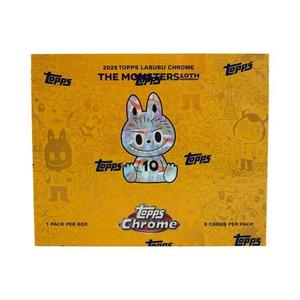 Коллекционные карточки 2025 Topps Chrome Labubu The Monsters 10th Anniversary Hobby Box