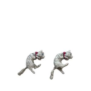 Серьги в форме кошек