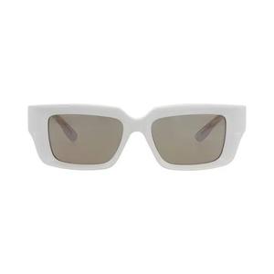 Очки Gucci Square-Frame Recycled Acetate Sunglasses «Серый/Коричневый»