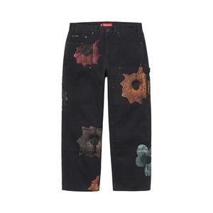 Брюки Supreme x Nate Lowman Double Knee Painter Pant 'Black'