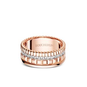 Золотое кольцо Quatre Radiant с бриллиантом