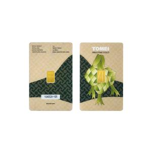 TOMEI Twin Towers_Ketupat золотой слиток | 1 грамм | чистое золото 9999
