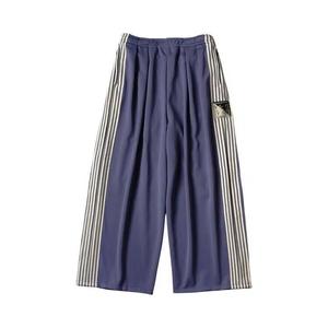 Kapital Smooth Jersey Stantman & Woman Super Baggy Track Pants (Banner Stripe) 'Фиолетовый'