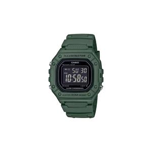 W-218H-3BV мужские цифровые часы с зеленым ремешком из смолы