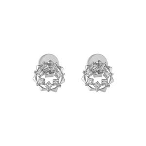 TOMEI серьги с бриллиантами, белое золото 585/14K