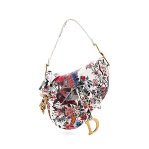 Сумка на плечо Saddle Handbag with Strap Printed Leather Medium