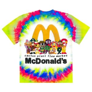 Футболка T-Shirts Cactus Plant Flea Market x McDonald's Cactus Buddy! And Friends Tee 'Custom Tie-Dye'