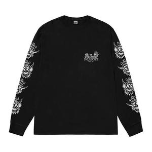 Футболки с длинным рукавом Stussy Witch Doctor Long-Sleeve Tee Pigment Dyed 'Black'