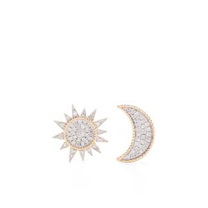 Серьги Soleil & Lune из желтого золота с бриллиантами