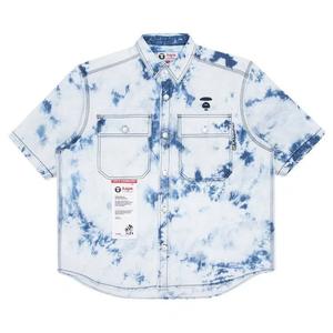 Рубашки и топы AAPE Moonface Short Sleeve Shirt 'Blue/Light'