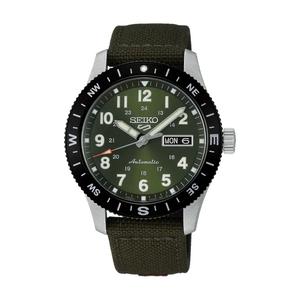 Seiko 5 Sports Field Series «Fatigue Green» Компасный безель Хаки-зеленый циферблат Зеленый нейлоновый ремешок Автоматические часы HDB008K1