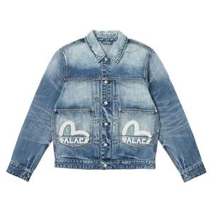Джинсовые куртки Palace x Evisu Dice Denim Jacket 'Светлая стирка'