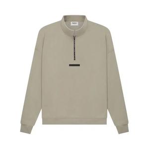 Полузастежки Fear of God Essentials Mockneck Half Zip 'Moss'
