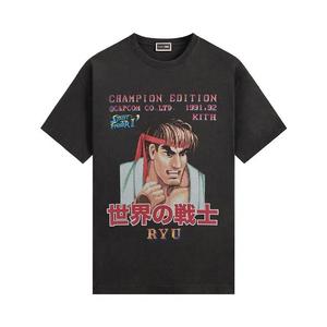 Футболки Kith x Capcom Ryu Champion Edition Vintage Tee 'Black'