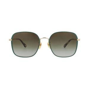 Солнцезащитные очки Chloé Square-Frame Metal Sunglasses 'Gold/Green'