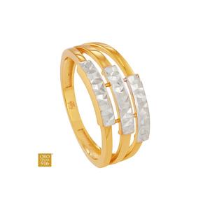 HABIB Oro Italia 916 Желтое и Белое Золотое Кольцо GR62400526(YW)-BI (22K Золото)