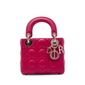 Сумка-сэтчел Mini Lambskin Cannage Lady Dior (2020 год)