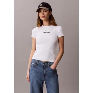 Топ с коротким рукавом и контрастной окантовкой - Calvin Klein Jeans