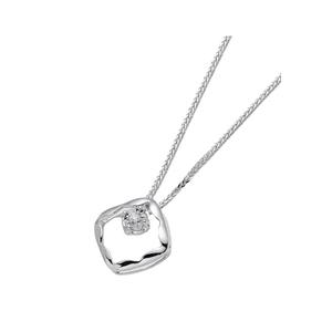 [ Бесплатное колье ] LITZ 18K Белое золото Бриллиантовая подвеска C-DP0043 (1,15 г+/-)