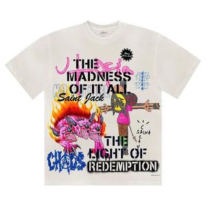 Футболки Cactus Jack by Travis Scott Utopia x St Michael Tee 3A 'Белый'