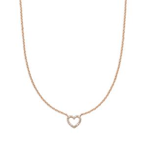 Колье Heart из розового золота с бриллиантами