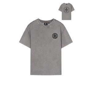 МУЖСКАЯ ВИНТАЖНАЯ ФУТБОЛКА IRIS LOGO С ОПУЩЕННЫМИ ПЛЕЧАМИ WASHED