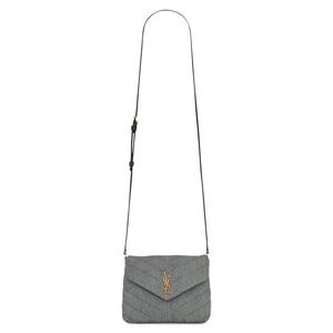 Сумки через плечо Saint Laurent Toy Loulou Crossbody Bag 'Джинсовый Лазурный'