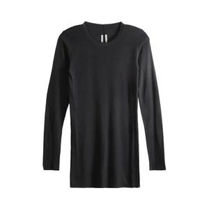 Футболки Rick Owens Rib Long-Sleeve T-Shirt «Black»