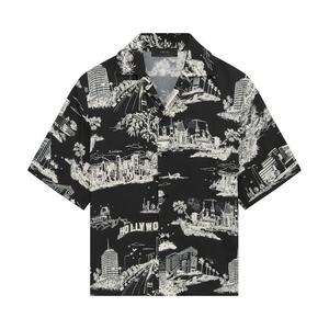 Рубашки на пуговицах Amiri LA Landmark Camp Shirt «Black»