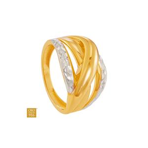 HABIB Oro Italia Кольцо из желтого и белого золота 916 GR62370526(YW)-BI (золото 22K)
