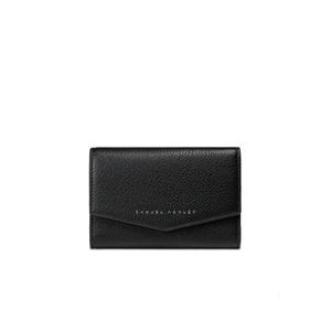 Keira Leather Trifold Wallet - Черный