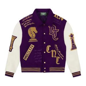 Куртки-университетки Denim Tears Grandmaster Varsity Jacket 'Фиолетовый'